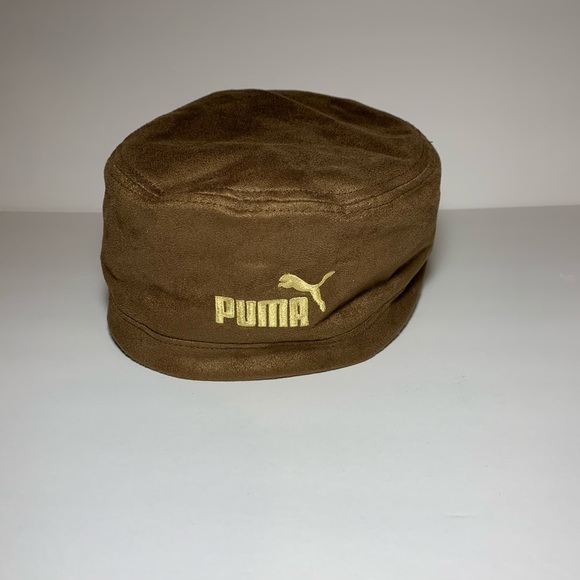 brown puma cap